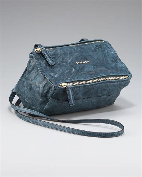 givenchy pandora small blue|Givenchy mini Pandora bag.